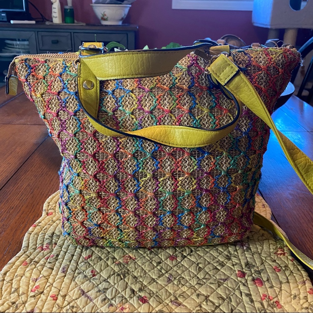 Juicy Couture woven rainbow crossbody - Picture 3 of 11